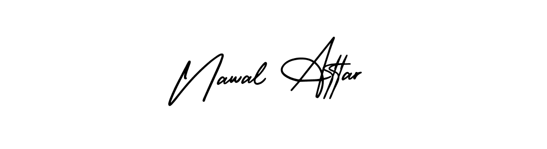 How to make Nawal Attar signature? AmerikaSignatureDemo-Regular is a professional autograph style. Create handwritten signature for Nawal Attar name. Nawal Attar signature style 3 images and pictures png