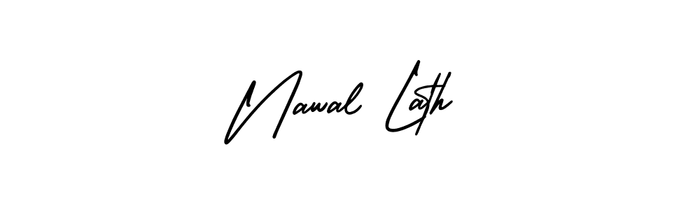 How to make Nawal Lath signature? AmerikaSignatureDemo-Regular is a professional autograph style. Create handwritten signature for Nawal Lath name. Nawal Lath signature style 3 images and pictures png