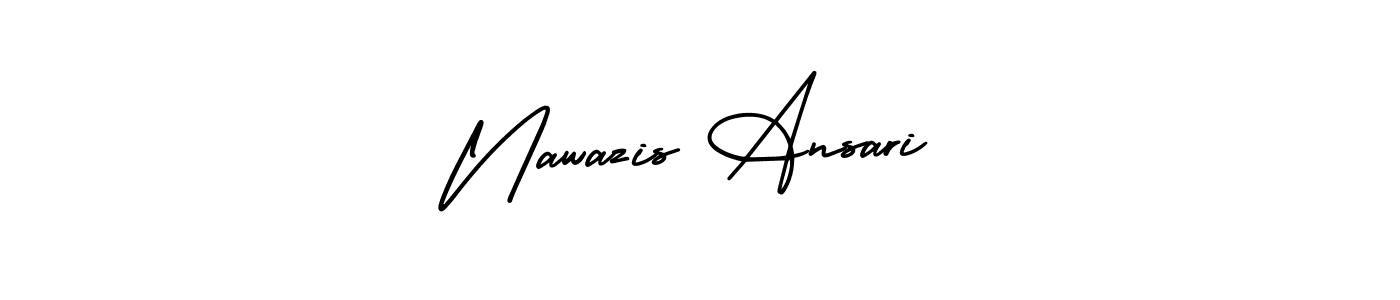 How to make Nawazis Ansari signature? AmerikaSignatureDemo-Regular is a professional autograph style. Create handwritten signature for Nawazis Ansari name. Nawazis Ansari signature style 3 images and pictures png