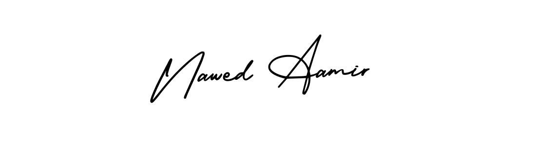 Make a beautiful signature design for name Nawed Aamir. Use this online signature maker to create a handwritten signature for free. Nawed Aamir signature style 3 images and pictures png