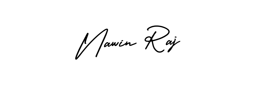 AmerikaSignatureDemo-Regular is a professional signature style that is perfect for those who want to add a touch of class to their signature. It is also a great choice for those who want to make their signature more unique. Get Nawin Raj name to fancy signature for free. Nawin Raj signature style 3 images and pictures png