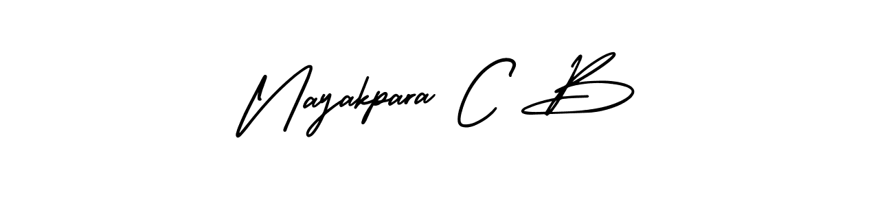 It looks lik you need a new signature style for name Nayakpara C B. Design unique handwritten (AmerikaSignatureDemo-Regular) signature with our free signature maker in just a few clicks. Nayakpara C B signature style 3 images and pictures png