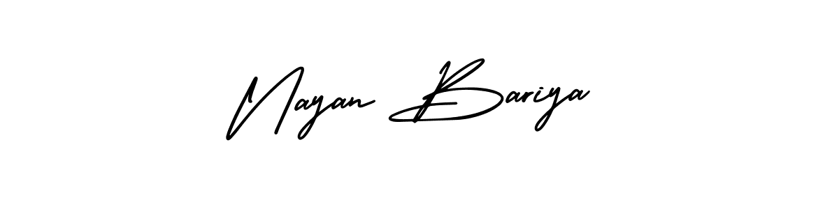 Also we have Nayan Bariya name is the best signature style. Create professional handwritten signature collection using AmerikaSignatureDemo-Regular autograph style. Nayan Bariya signature style 3 images and pictures png