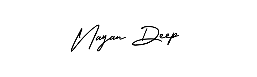 Similarly AmerikaSignatureDemo-Regular is the best handwritten signature design. Signature creator online .You can use it as an online autograph creator for name Nayan Deep. Nayan Deep signature style 3 images and pictures png