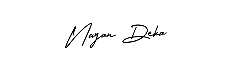 if you are searching for the best signature style for your name Nayan Deka. so please give up your signature search. here we have designed multiple signature styles  using AmerikaSignatureDemo-Regular. Nayan Deka signature style 3 images and pictures png