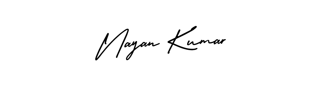 Create a beautiful signature design for name Nayan Kumar. With this signature (AmerikaSignatureDemo-Regular) fonts, you can make a handwritten signature for free. Nayan Kumar signature style 3 images and pictures png