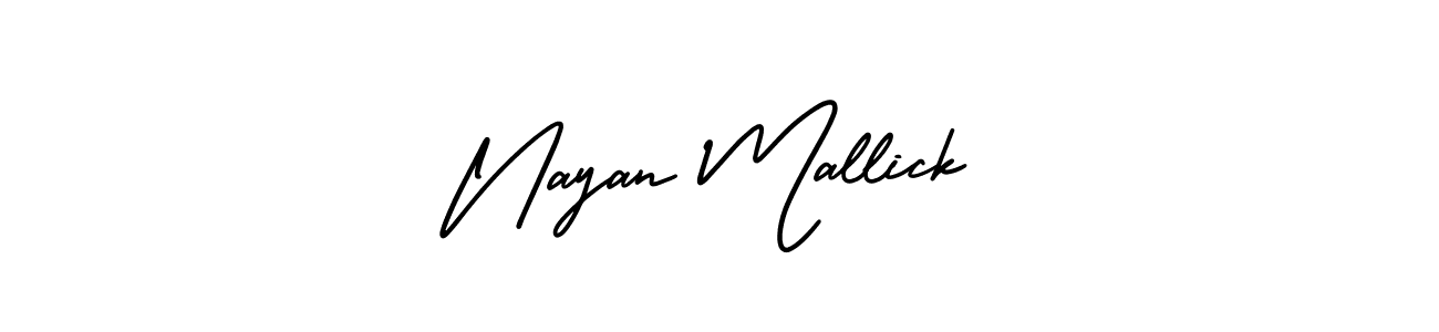 Also You can easily find your signature by using the search form. We will create Nayan Mallick name handwritten signature images for you free of cost using AmerikaSignatureDemo-Regular sign style. Nayan Mallick signature style 3 images and pictures png