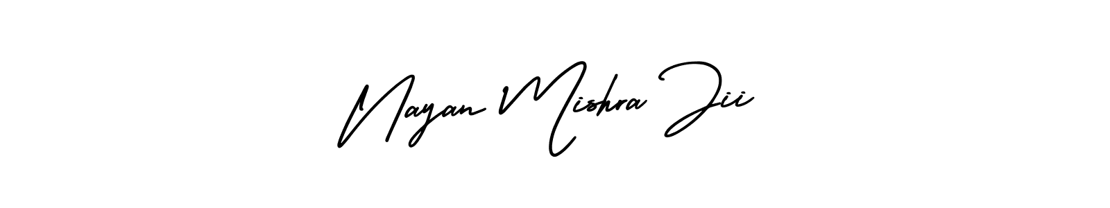 How to Draw Nayan Mishra Jii signature style? AmerikaSignatureDemo-Regular is a latest design signature styles for name Nayan Mishra Jii. Nayan Mishra Jii signature style 3 images and pictures png
