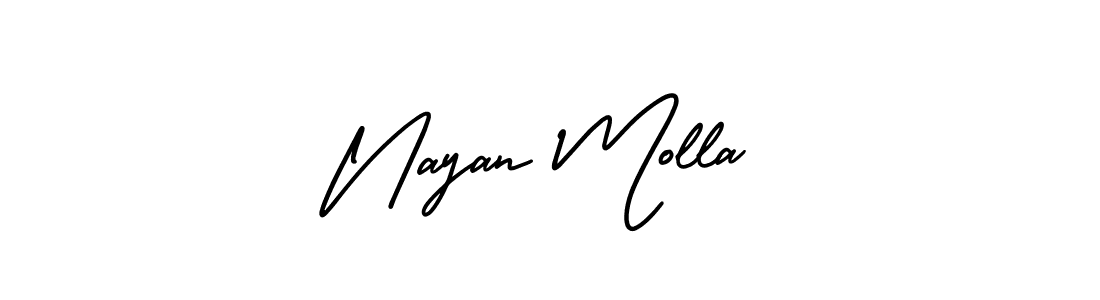 Also You can easily find your signature by using the search form. We will create Nayan Molla name handwritten signature images for you free of cost using AmerikaSignatureDemo-Regular sign style. Nayan Molla signature style 3 images and pictures png