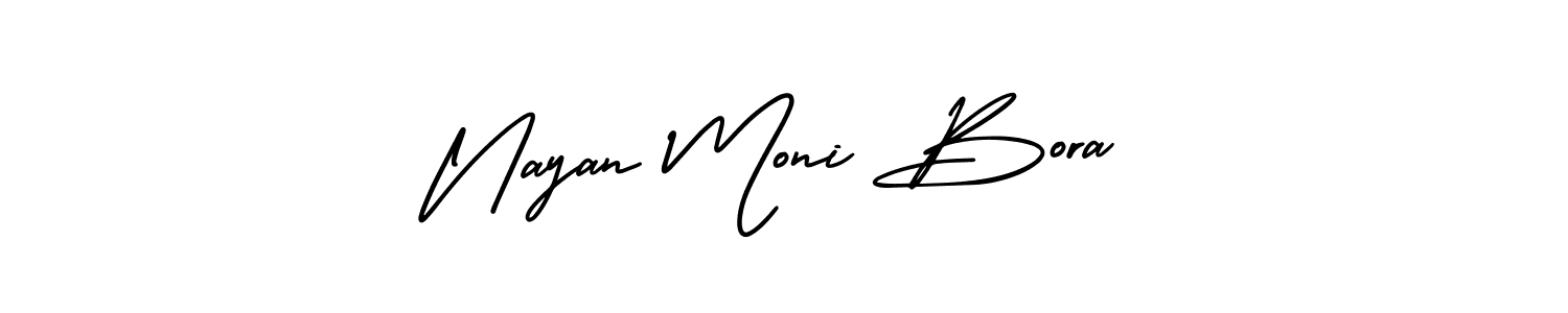 Similarly AmerikaSignatureDemo-Regular is the best handwritten signature design. Signature creator online .You can use it as an online autograph creator for name Nayan Moni Bora. Nayan Moni Bora signature style 3 images and pictures png