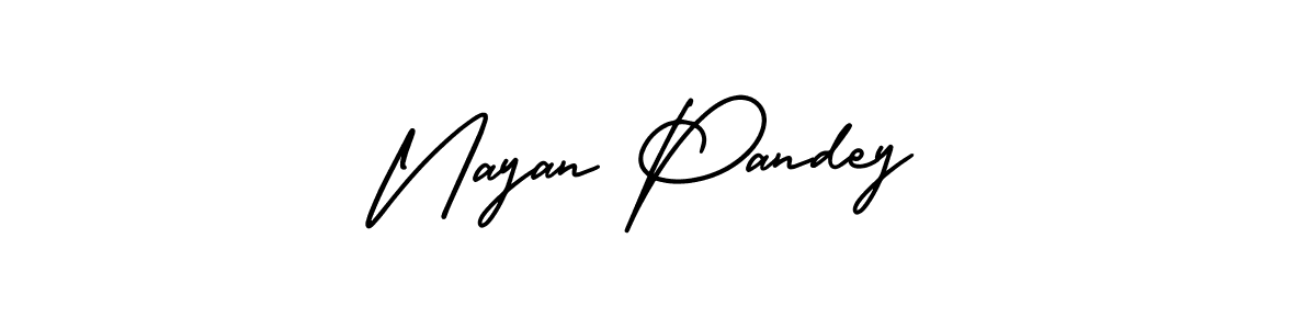 Design your own signature with our free online signature maker. With this signature software, you can create a handwritten (AmerikaSignatureDemo-Regular) signature for name Nayan Pandey. Nayan Pandey signature style 3 images and pictures png