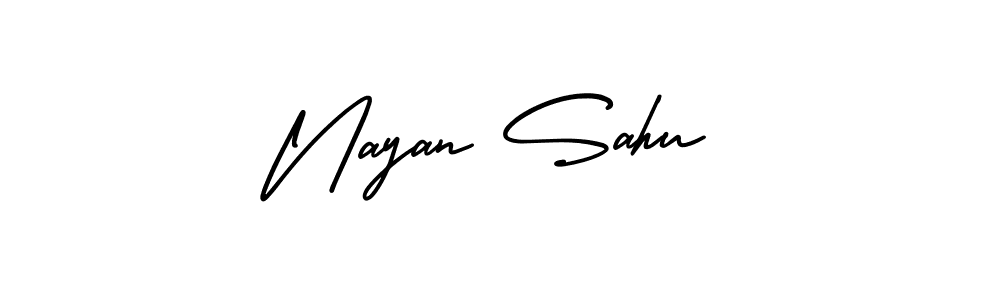 Make a beautiful signature design for name Nayan Sahu. Use this online signature maker to create a handwritten signature for free. Nayan Sahu signature style 3 images and pictures png