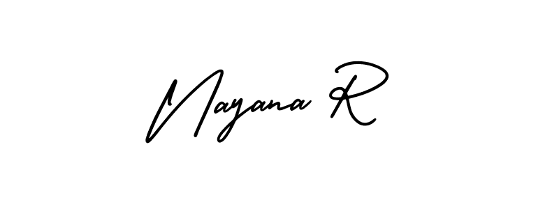 Check out images of Autograph of Nayana R name. Actor Nayana R Signature Style. AmerikaSignatureDemo-Regular is a professional sign style online. Nayana R signature style 3 images and pictures png