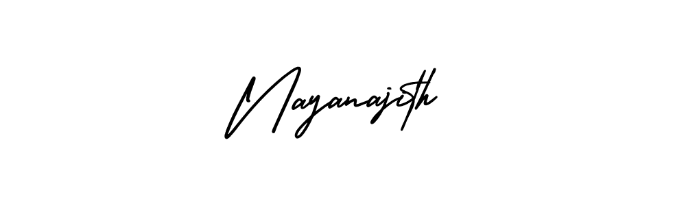 if you are searching for the best signature style for your name Nayanajith. so please give up your signature search. here we have designed multiple signature styles  using AmerikaSignatureDemo-Regular. Nayanajith signature style 3 images and pictures png