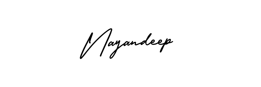 AmerikaSignatureDemo-Regular is a professional signature style that is perfect for those who want to add a touch of class to their signature. It is also a great choice for those who want to make their signature more unique. Get Nayandeep name to fancy signature for free. Nayandeep signature style 3 images and pictures png