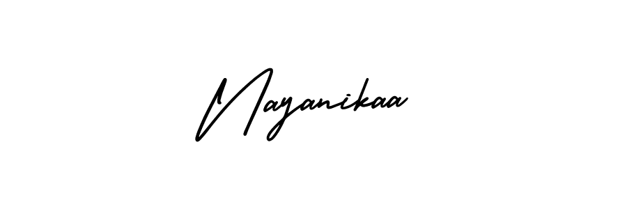 It looks lik you need a new signature style for name Nayanikaa. Design unique handwritten (AmerikaSignatureDemo-Regular) signature with our free signature maker in just a few clicks. Nayanikaa signature style 3 images and pictures png