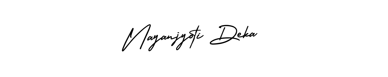 Create a beautiful signature design for name Nayanjyoti Deka. With this signature (AmerikaSignatureDemo-Regular) fonts, you can make a handwritten signature for free. Nayanjyoti Deka signature style 3 images and pictures png