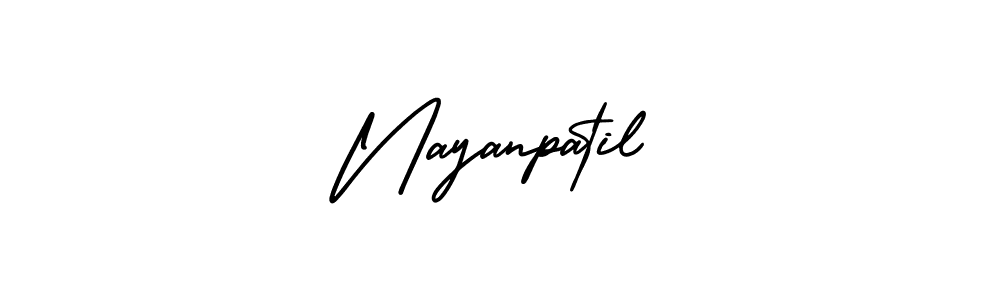 You should practise on your own different ways (AmerikaSignatureDemo-Regular) to write your name (Nayanpatil) in signature. don't let someone else do it for you. Nayanpatil signature style 3 images and pictures png