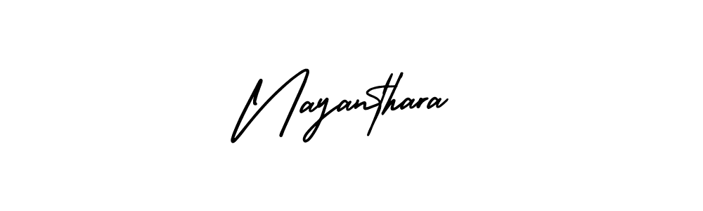 Create a beautiful signature design for name Nayanthara. With this signature (AmerikaSignatureDemo-Regular) fonts, you can make a handwritten signature for free. Nayanthara signature style 3 images and pictures png