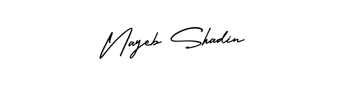 Once you've used our free online signature maker to create your best signature AmerikaSignatureDemo-Regular style, it's time to enjoy all of the benefits that Nayeb Shadin name signing documents. Nayeb Shadin signature style 3 images and pictures png