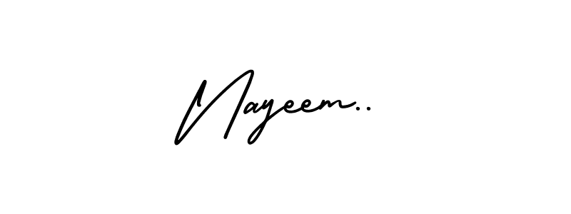 if you are searching for the best signature style for your name Nayeem... so please give up your signature search. here we have designed multiple signature styles  using AmerikaSignatureDemo-Regular. Nayeem.. signature style 3 images and pictures png