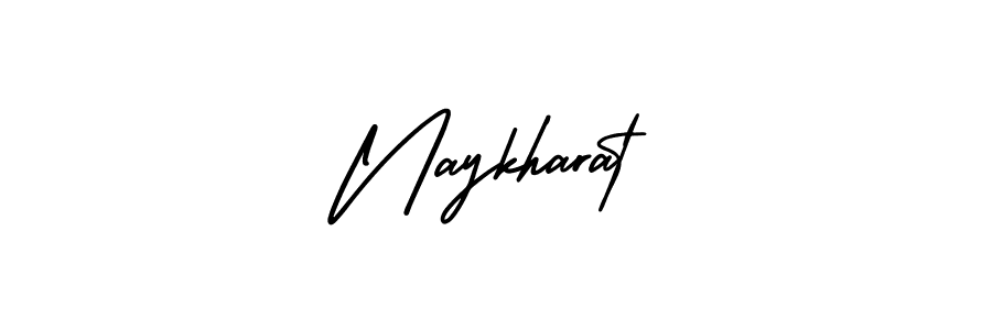 Use a signature maker to create a handwritten signature online. With this signature software, you can design (AmerikaSignatureDemo-Regular) your own signature for name Naykharat. Naykharat signature style 3 images and pictures png
