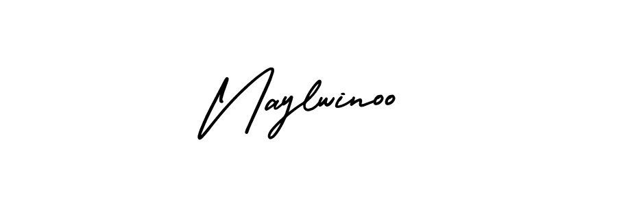The best way (AmerikaSignatureDemo-Regular) to make a short signature is to pick only two or three words in your name. The name Naylwinoo include a total of six letters. For converting this name. Naylwinoo signature style 3 images and pictures png