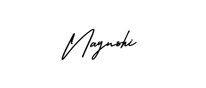 Make a beautiful signature design for name Naynshi. With this signature (AmerikaSignatureDemo-Regular) style, you can create a handwritten signature for free. Naynshi signature style 3 images and pictures png