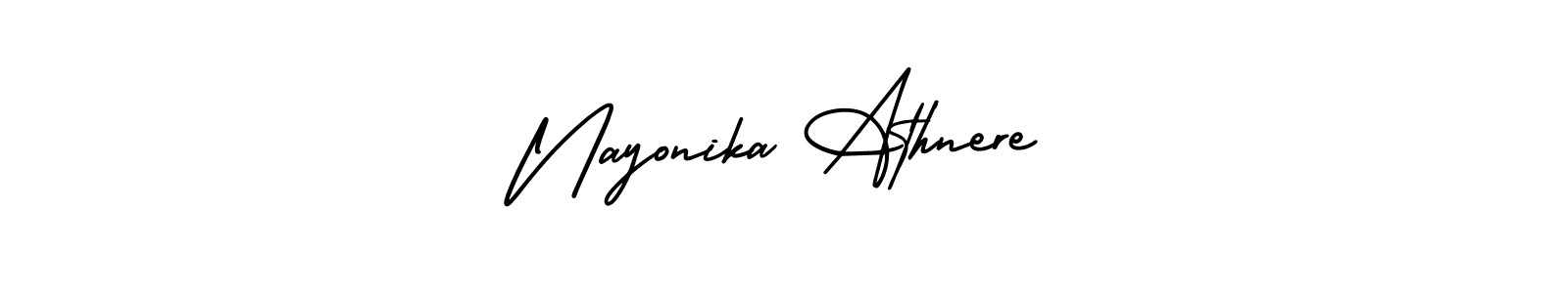 It looks lik you need a new signature style for name Nayonika Athnere. Design unique handwritten (AmerikaSignatureDemo-Regular) signature with our free signature maker in just a few clicks. Nayonika Athnere signature style 3 images and pictures png