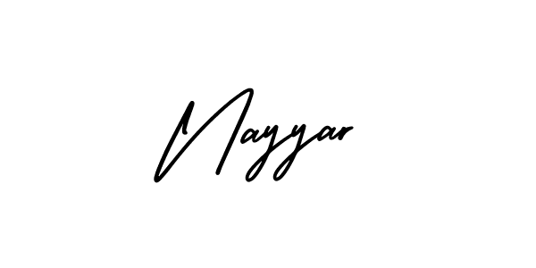 Create a beautiful signature design for name Nayyar. With this signature (AmerikaSignatureDemo-Regular) fonts, you can make a handwritten signature for free. Nayyar signature style 3 images and pictures png