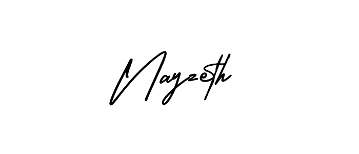 Use a signature maker to create a handwritten signature online. With this signature software, you can design (AmerikaSignatureDemo-Regular) your own signature for name Nayzeth. Nayzeth signature style 3 images and pictures png