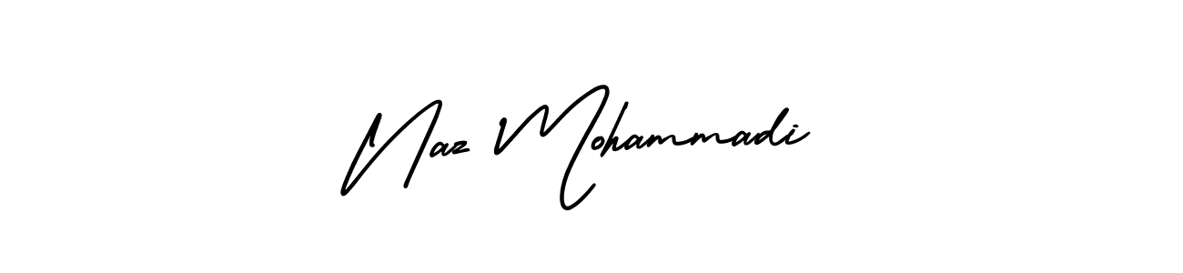 Check out images of Autograph of Naz Mohammadi name. Actor Naz Mohammadi Signature Style. AmerikaSignatureDemo-Regular is a professional sign style online. Naz Mohammadi signature style 3 images and pictures png