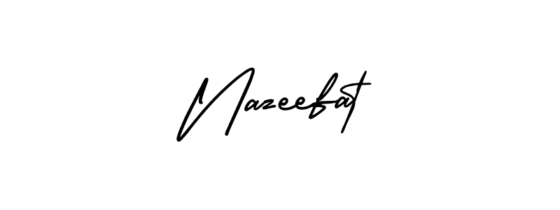 Check out images of Autograph of Nazeefat name. Actor Nazeefat Signature Style. AmerikaSignatureDemo-Regular is a professional sign style online. Nazeefat signature style 3 images and pictures png