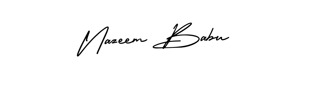 Here are the top 10 professional signature styles for the name Nazeem Babu. These are the best autograph styles you can use for your name. Nazeem Babu signature style 3 images and pictures png