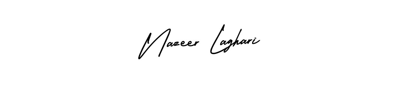 Make a short Nazeer Laghari signature style. Manage your documents anywhere anytime using AmerikaSignatureDemo-Regular. Create and add eSignatures, submit forms, share and send files easily. Nazeer Laghari signature style 3 images and pictures png