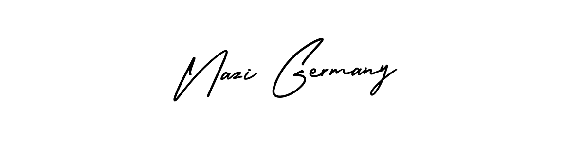 Make a beautiful signature design for name Nazi Germany. With this signature (AmerikaSignatureDemo-Regular) style, you can create a handwritten signature for free. Nazi Germany signature style 3 images and pictures png