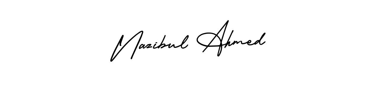 Make a beautiful signature design for name Nazibul Ahmed. Use this online signature maker to create a handwritten signature for free. Nazibul Ahmed signature style 3 images and pictures png