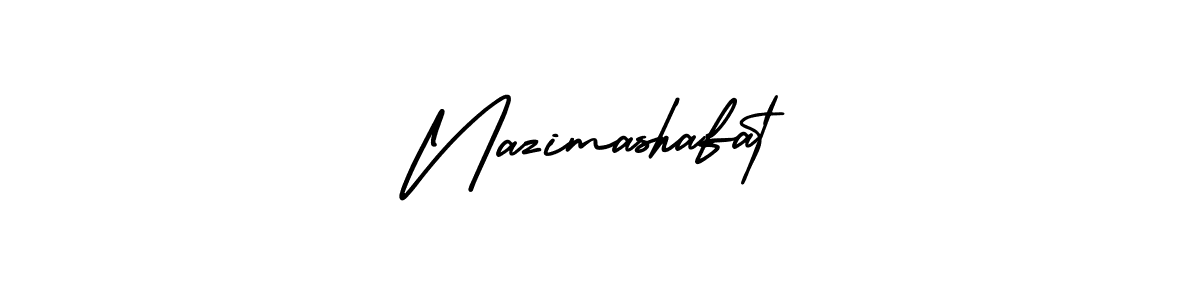 Also You can easily find your signature by using the search form. We will create Nazimashafat name handwritten signature images for you free of cost using AmerikaSignatureDemo-Regular sign style. Nazimashafat signature style 3 images and pictures png
