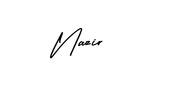 Design your own signature with our free online signature maker. With this signature software, you can create a handwritten (AmerikaSignatureDemo-Regular) signature for name Nazir . Nazir  signature style 3 images and pictures png