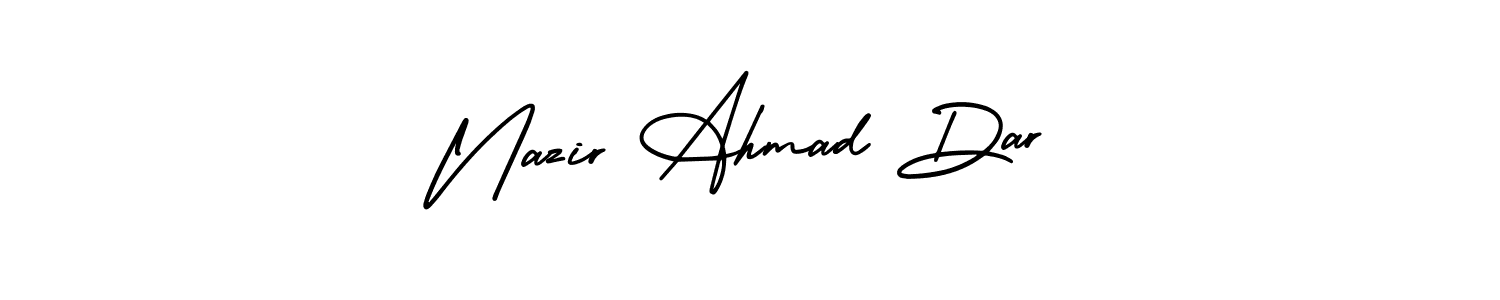 Make a short Nazir Ahmad Dar signature style. Manage your documents anywhere anytime using AmerikaSignatureDemo-Regular. Create and add eSignatures, submit forms, share and send files easily. Nazir Ahmad Dar signature style 3 images and pictures png