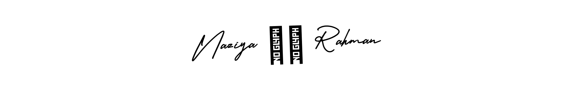 Use a signature maker to create a handwritten signature online. With this signature software, you can design (AmerikaSignatureDemo-Regular) your own signature for name Naziya ❤️ Rahman. Naziya ❤️ Rahman signature style 3 images and pictures png