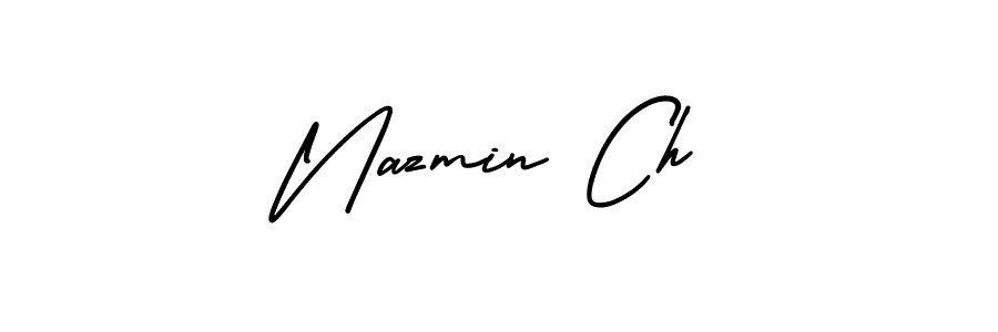 This is the best signature style for the Nazmin Ch name. Also you like these signature font (AmerikaSignatureDemo-Regular). Mix name signature. Nazmin Ch signature style 3 images and pictures png