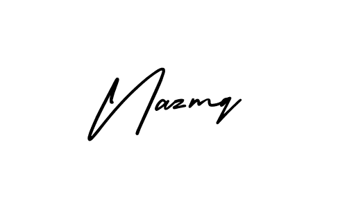 Also You can easily find your signature by using the search form. We will create Nazmq name handwritten signature images for you free of cost using AmerikaSignatureDemo-Regular sign style. Nazmq signature style 3 images and pictures png