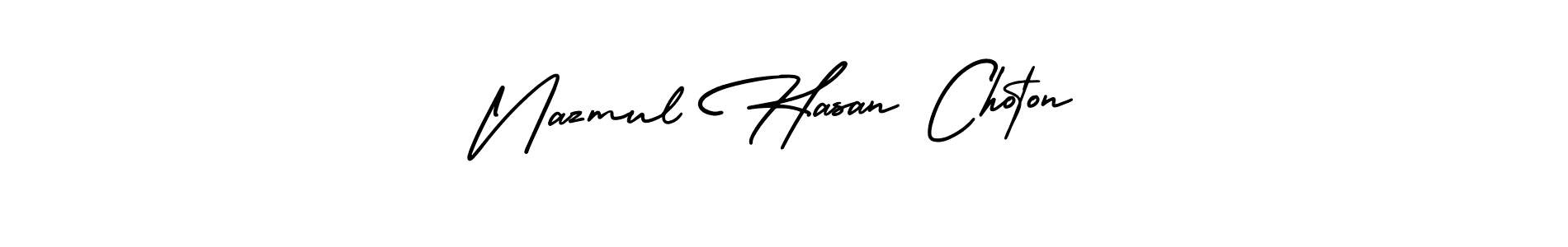 Make a beautiful signature design for name Nazmul Hasan Choton. Use this online signature maker to create a handwritten signature for free. Nazmul Hasan Choton signature style 3 images and pictures png