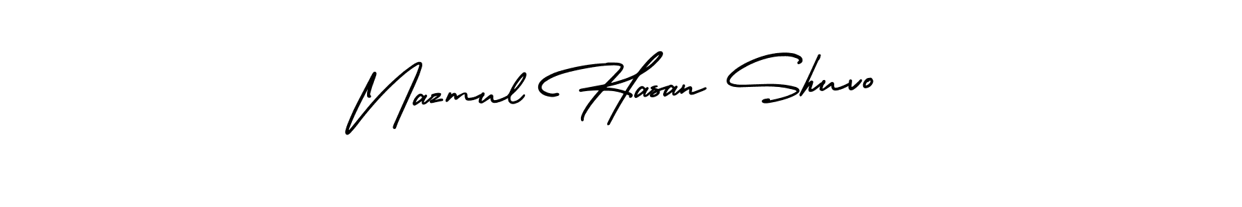 Create a beautiful signature design for name Nazmul Hasan Shuvo. With this signature (AmerikaSignatureDemo-Regular) fonts, you can make a handwritten signature for free. Nazmul Hasan Shuvo signature style 3 images and pictures png