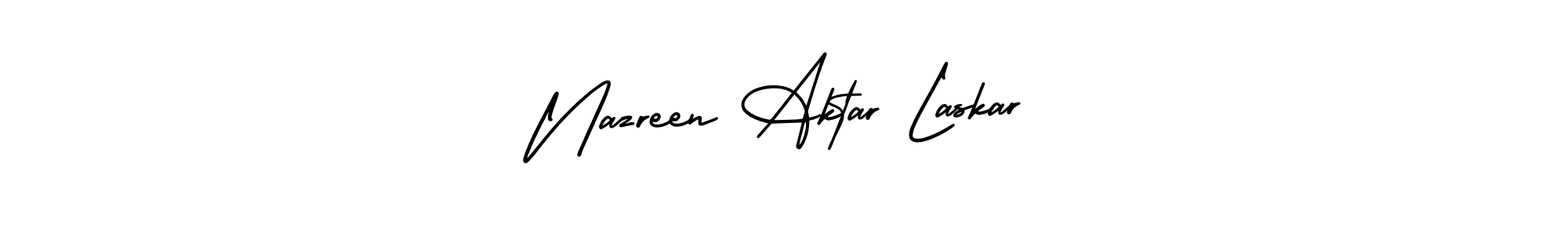 You can use this online signature creator to create a handwritten signature for the name Nazreen Aktar Laskar. This is the best online autograph maker. Nazreen Aktar Laskar signature style 3 images and pictures png