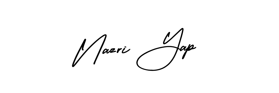 Design your own signature with our free online signature maker. With this signature software, you can create a handwritten (AmerikaSignatureDemo-Regular) signature for name Nazri Yap. Nazri Yap signature style 3 images and pictures png
