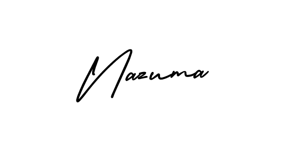 Similarly AmerikaSignatureDemo-Regular is the best handwritten signature design. Signature creator online .You can use it as an online autograph creator for name Nazuma. Nazuma signature style 3 images and pictures png