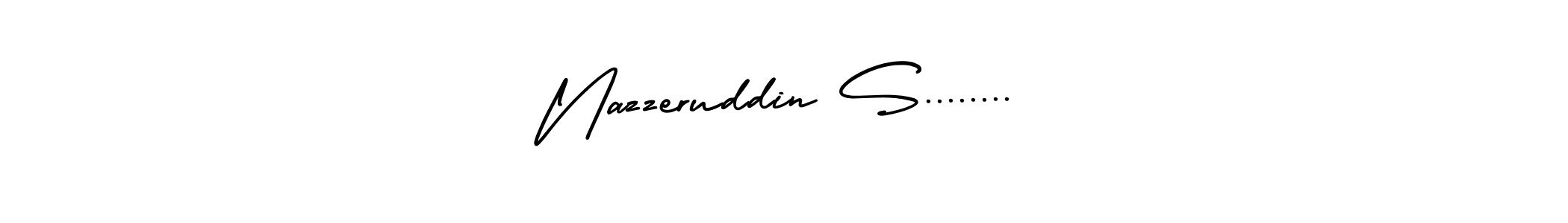 How to Draw Nazzeruddin S........ signature style? AmerikaSignatureDemo-Regular is a latest design signature styles for name Nazzeruddin S......... Nazzeruddin S........ signature style 3 images and pictures png