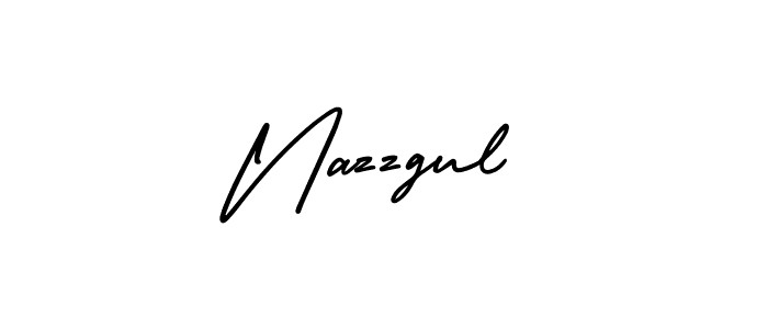 Make a beautiful signature design for name Nazzgul. With this signature (AmerikaSignatureDemo-Regular) style, you can create a handwritten signature for free. Nazzgul signature style 3 images and pictures png